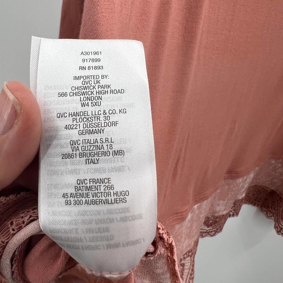 LOGO Lori Goldstein Light Tunic Blouse Quarter Sleeve Scoop Neckline Women Large - Picture 5 of 9